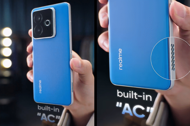 Ponsel Realme dengan AC internal