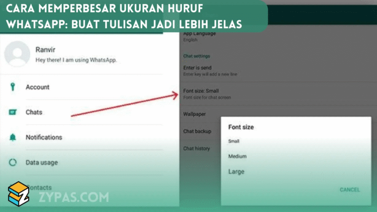 Cara Mudah Memperbesar Teks di WhatsApp Biar Chatting Makin Nyaman