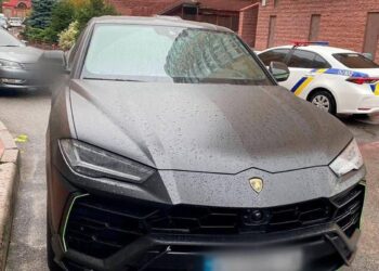 Lamborghini milik Konstantin Galich, di mana ia ditemukan meninggal dunia