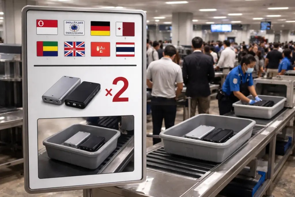 Penerbangan dari Singapura Terapkan Batasan Ketat Power Bank, Maksimal 2 Unit per Penumpang