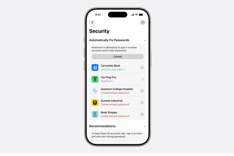 Apple Rilis Fitur Pengganti Password Otomatis Berbasis AI untuk Akun yang Terdeteksi Diretas