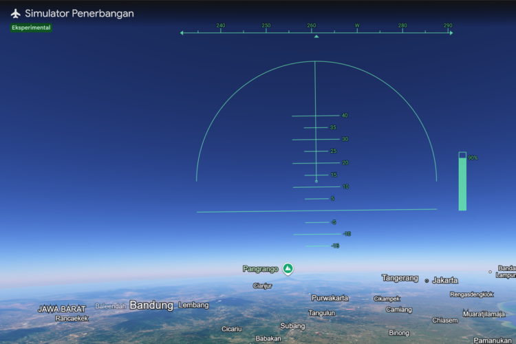 Mode Simulator Pesawat Google Earth Resmi Tersedia untuk Semua Pengguna Web, Termasuk Indonesia