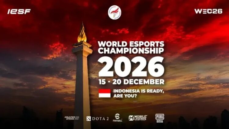 Indonesia Dipercaya Lagi Jadi Tuan Rumah WEC26, Lima Game Esports Siap Dipertandingkan