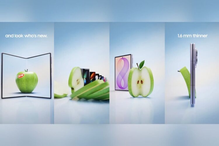 Ejek iPhone Duo Lewat Iklan Apel Patah, Samsung Pamer Keunggulan Galaxy Z Fold 8