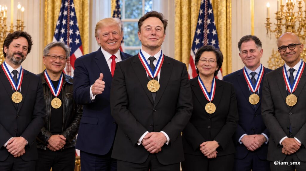 Trump Anugerahi Medali Sains dan Teknologi untuk Para Petinggi Raksasa Tech AS
